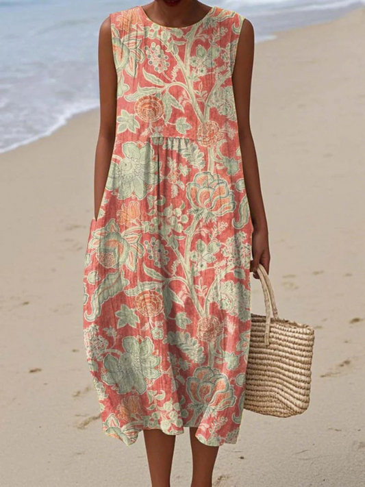 Floral midi dress for women | Beth
