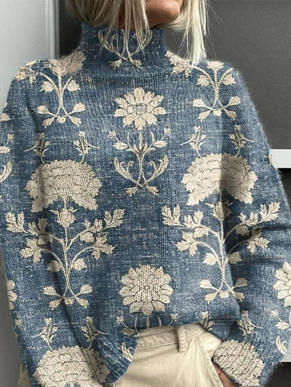 Classic turtleneck jumper for women | Elara -3