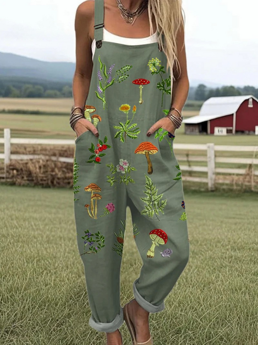 Nature Inspired for women | Embroidered jumpsuit
