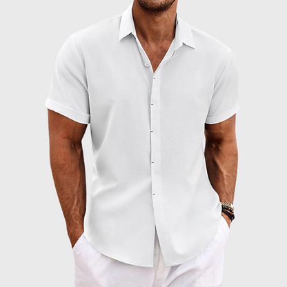 Linen short-sleeved shirt for men | Giancarlo -6