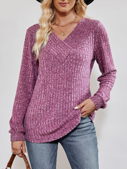 Haut ribbed long jumper for women -1