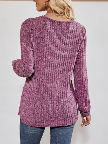 Haut ribbed long jumper for women -2