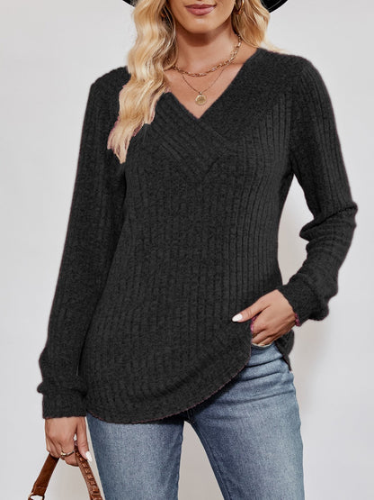 Haut ribbed long jumper for women -11