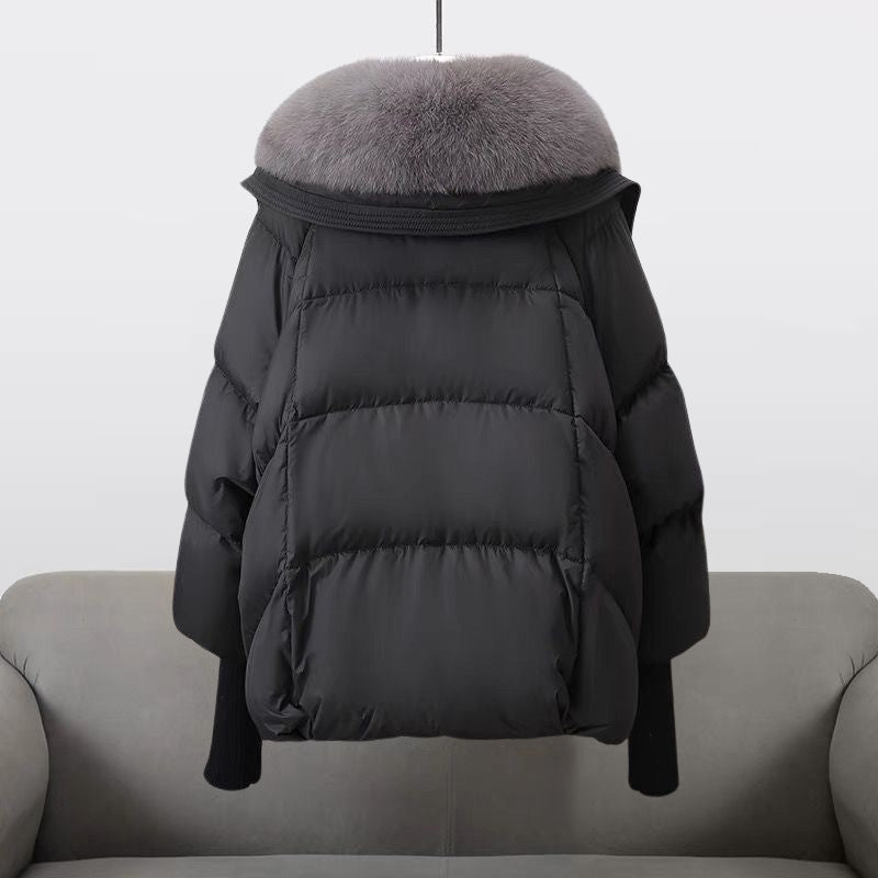 Extended-length puffer jacket for women | Elara -4