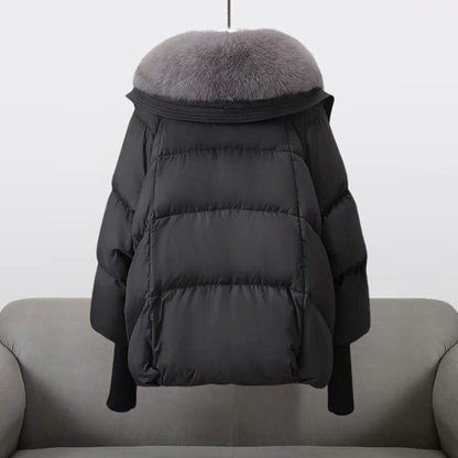 Extended-length puffer jacket for women | Elara -4