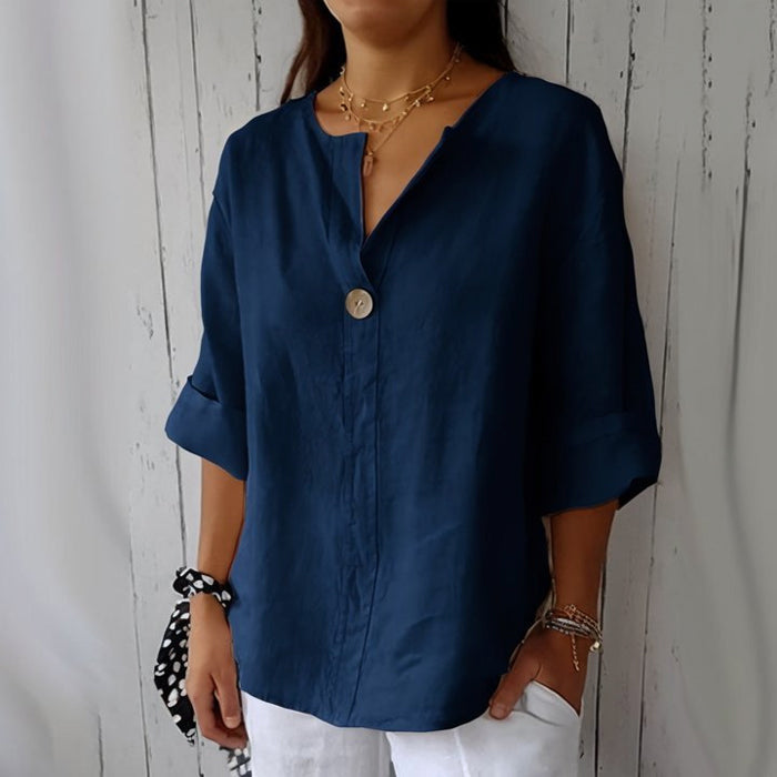 Elegant relaxed blouse for women | Seraphina -2