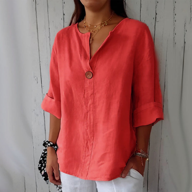 Elegant relaxed blouse for women | Seraphina -3