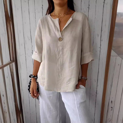 Elegant relaxed blouse for women | Seraphina -1