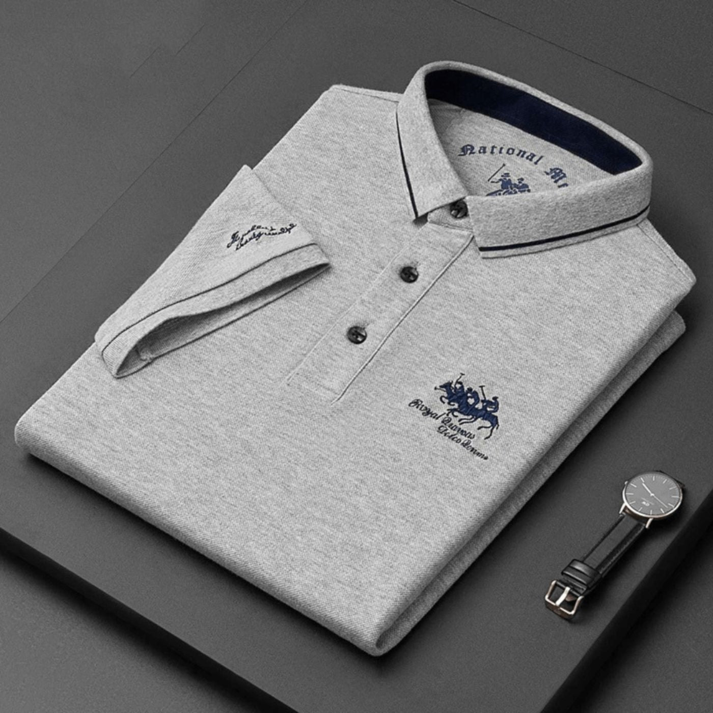 Aurelle elegant modern polo shirt for men