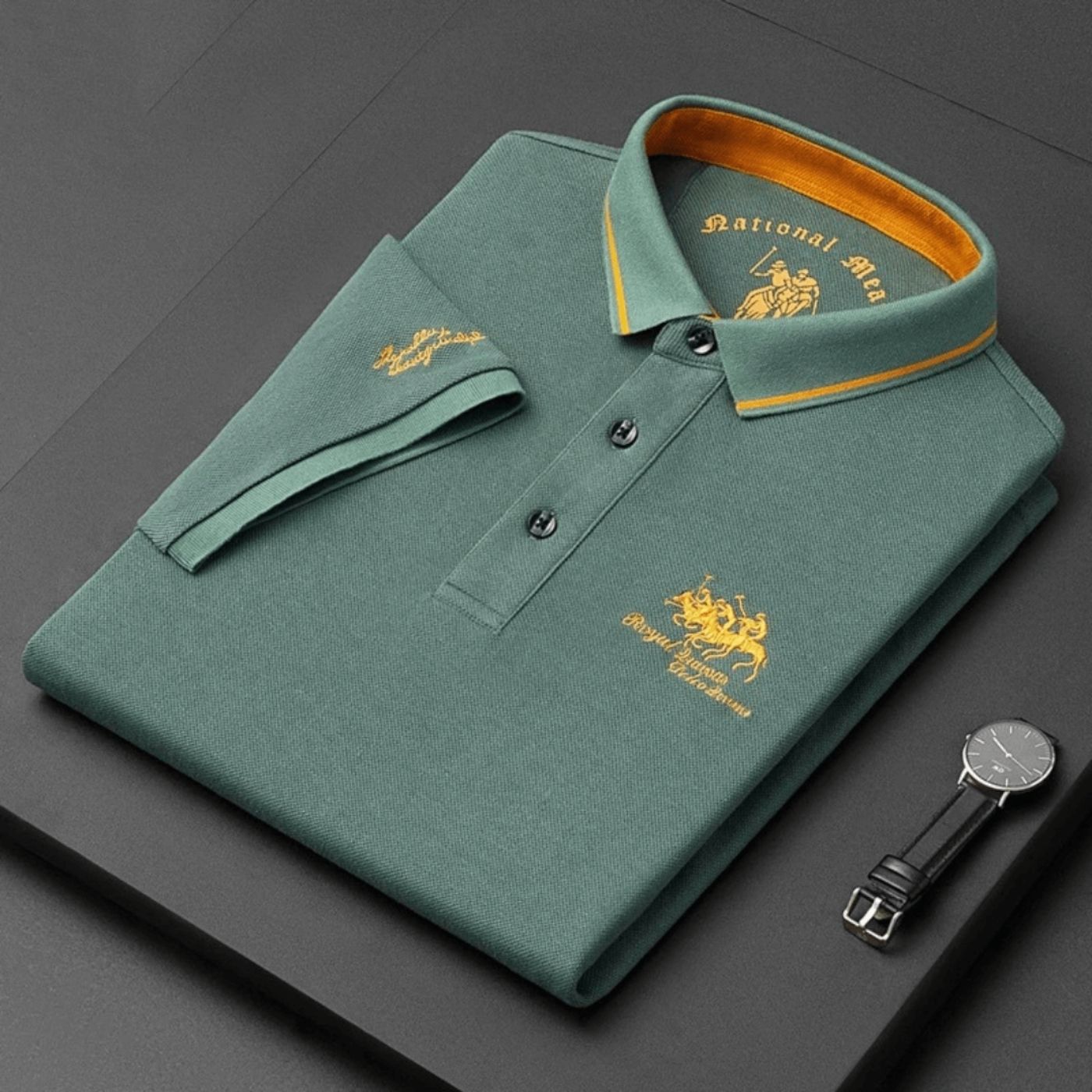 Aurelle elegant modern polo shirt for men