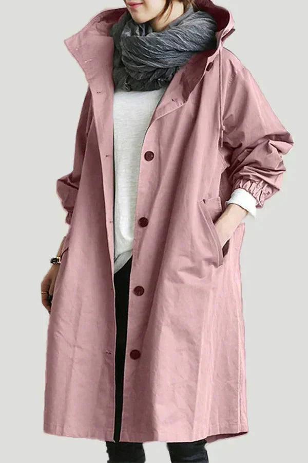 Urban hooded rain coat for women | Marin -12