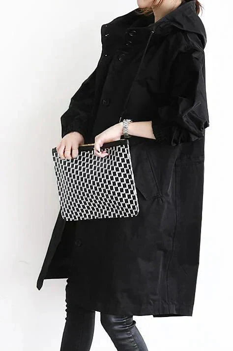 Urban hooded rain coat for women | Marin -5