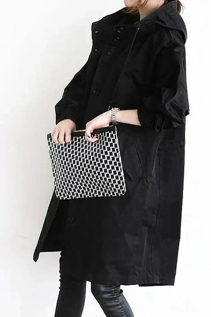 Urban hooded rain coat for women | Marin -5