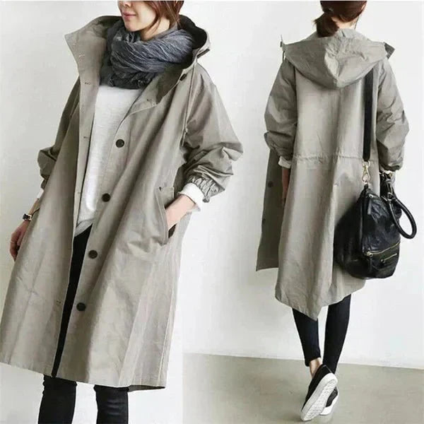 Urban hooded rain coat for women | Marin -1