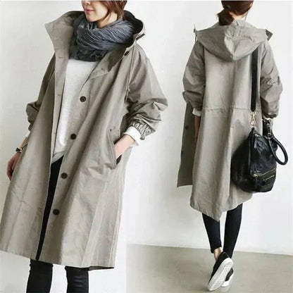 Urban hooded rain coat for women | Marin -1