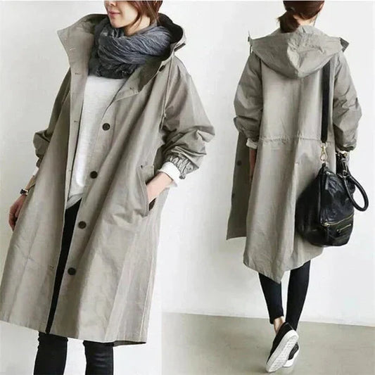 Urban hooded rain coat for women | Marin -1