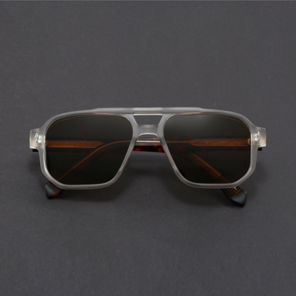 Bold-cut aviator sunglasses for men | Kaelen -8
