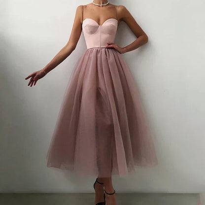 Elegant strapless tulle dress for women | Elise