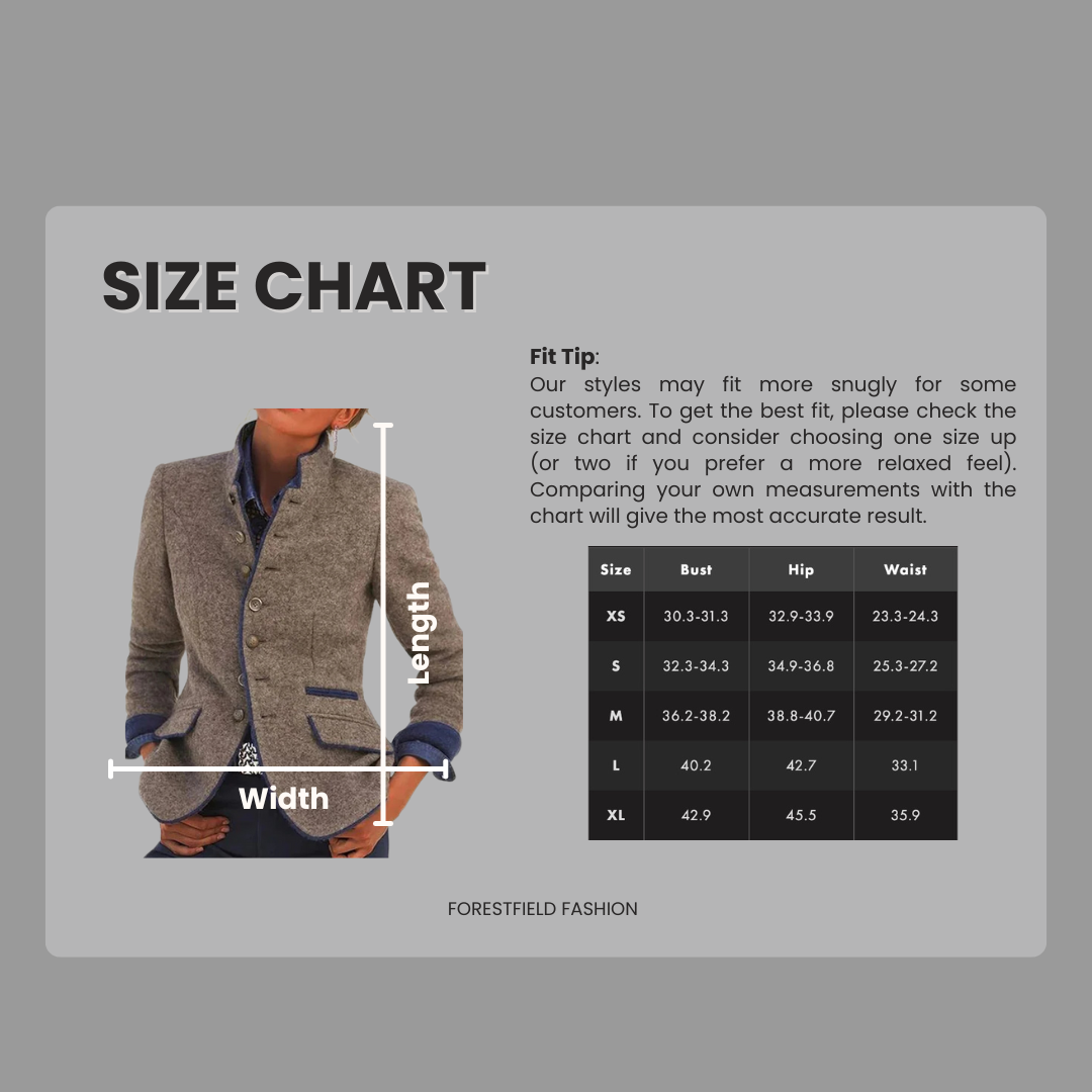 Vintage stand-collar two-tone blazer for women | Marlowe -3
