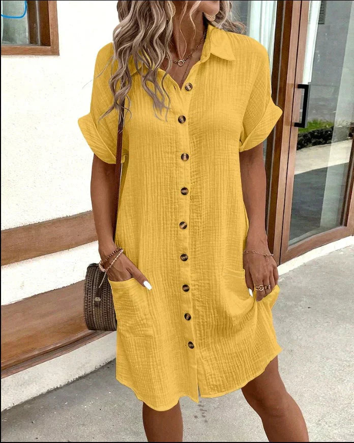 Classic polo casual dress for women | Aria