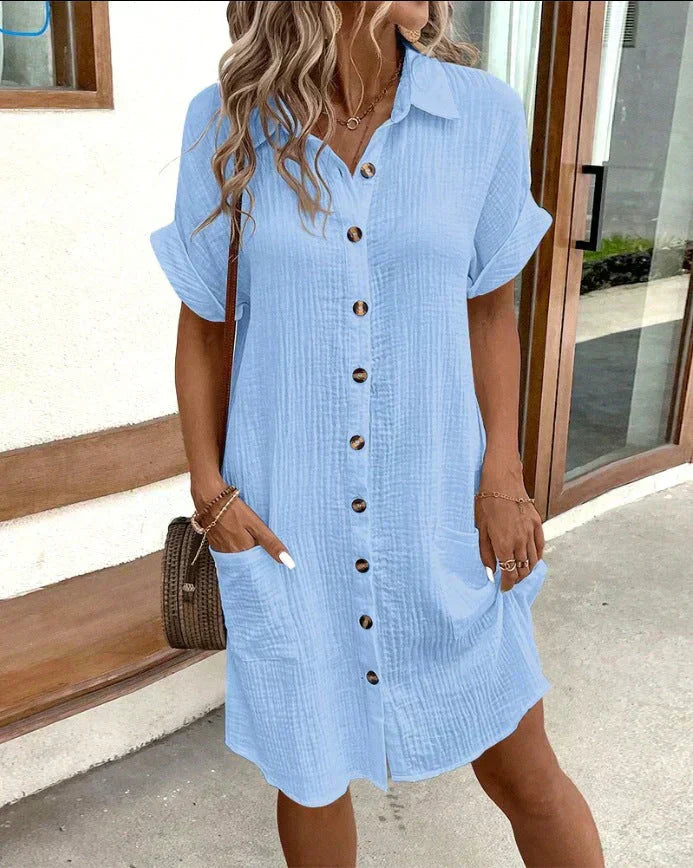 Classic polo casual dress for women | Aria