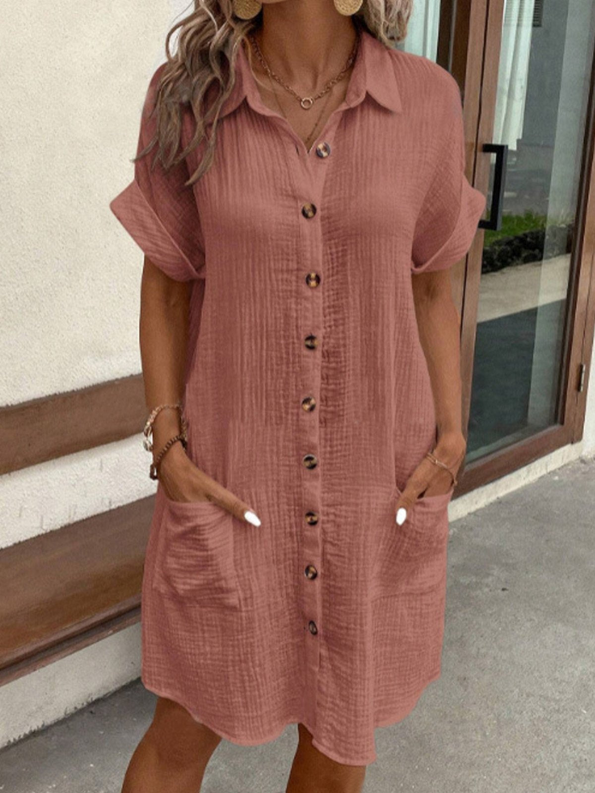 Classic polo casual dress for women | Aria