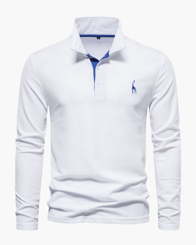 Long sleeve polo shirt for men -4