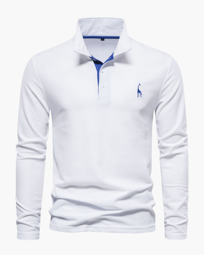 Long sleeve polo shirt for men -4