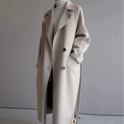 Long tailored winter coat for women | Seraphine -5