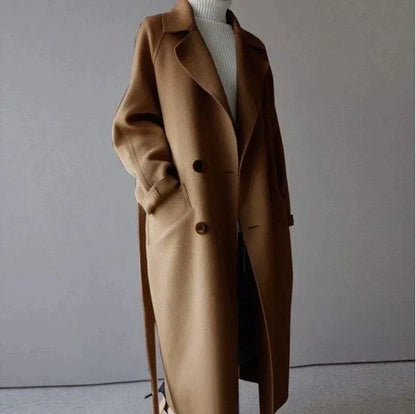 Long tailored winter coat for women | Seraphine -1