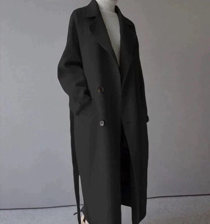 Long tailored winter coat for women | Seraphine -2