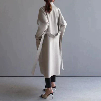 Long tailored winter coat for women | Seraphine -7