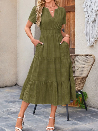 Casual flowy midi dress shorts for women -13