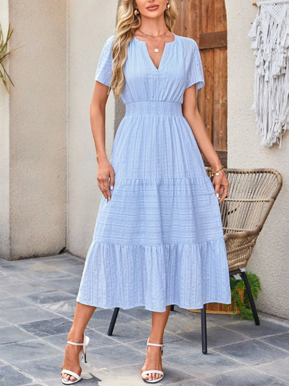 Casual flowy midi dress shorts for women -3