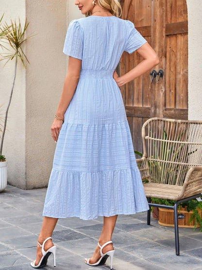 Casual flowy midi dress shorts for women -4