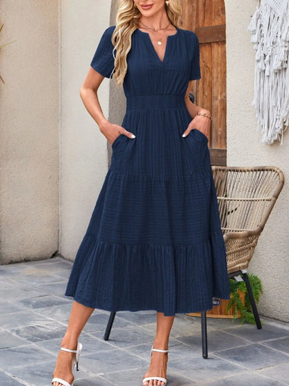 Casual flowy midi dress shorts for women -11