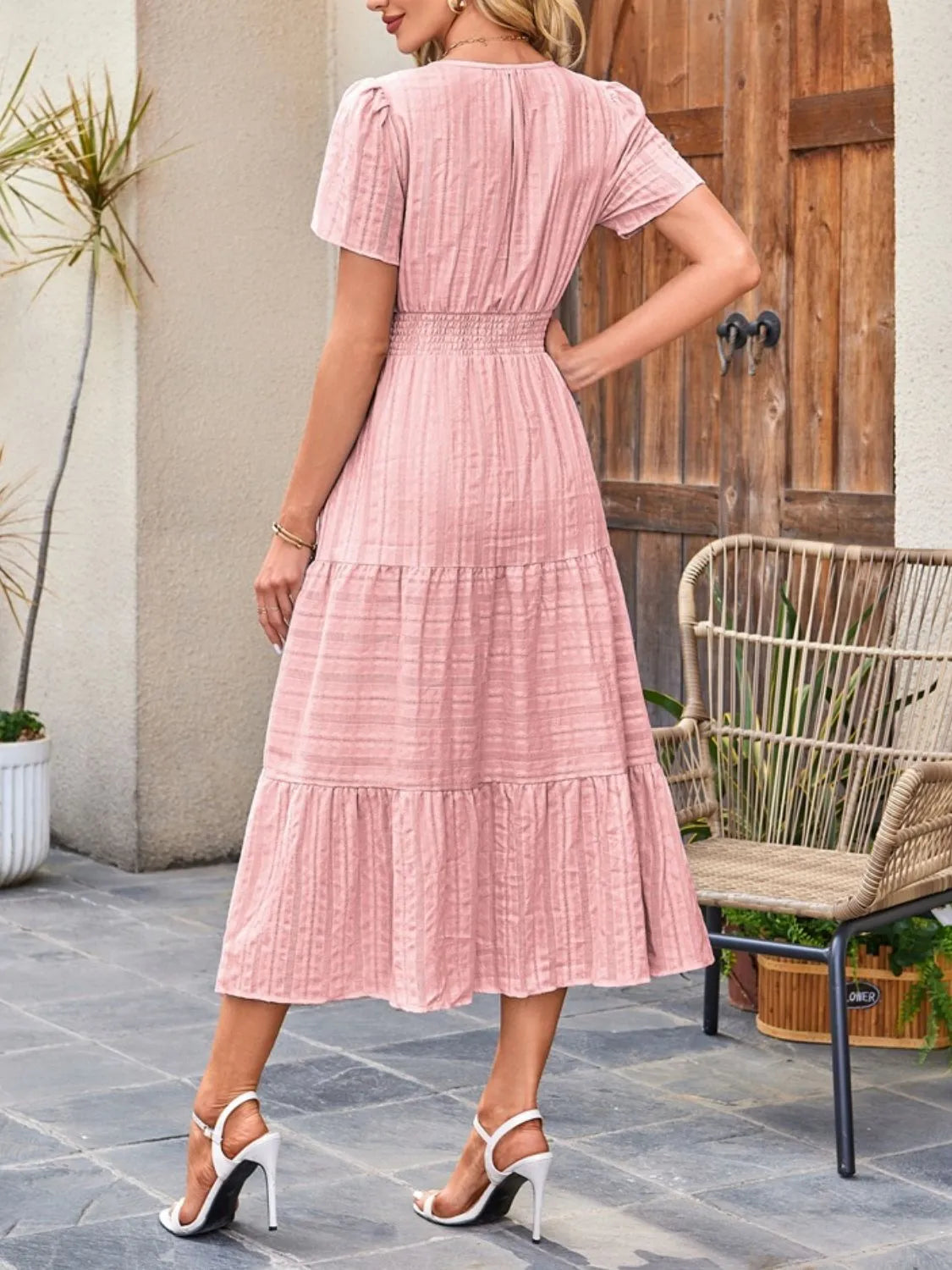 Casual flowy midi dress shorts for women -2