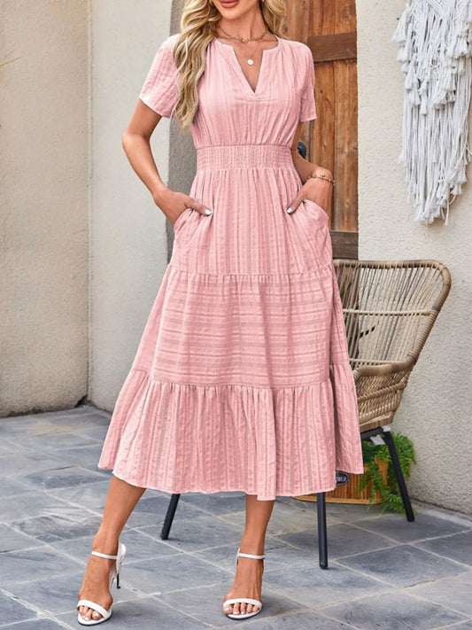 Casual flowy midi dress shorts for women -1