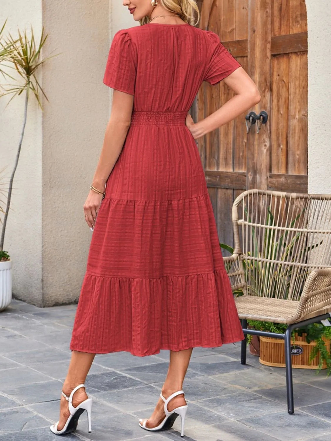 Casual flowy midi dress shorts for women -10