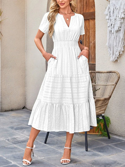 Casual flowy midi dress shorts for women -7