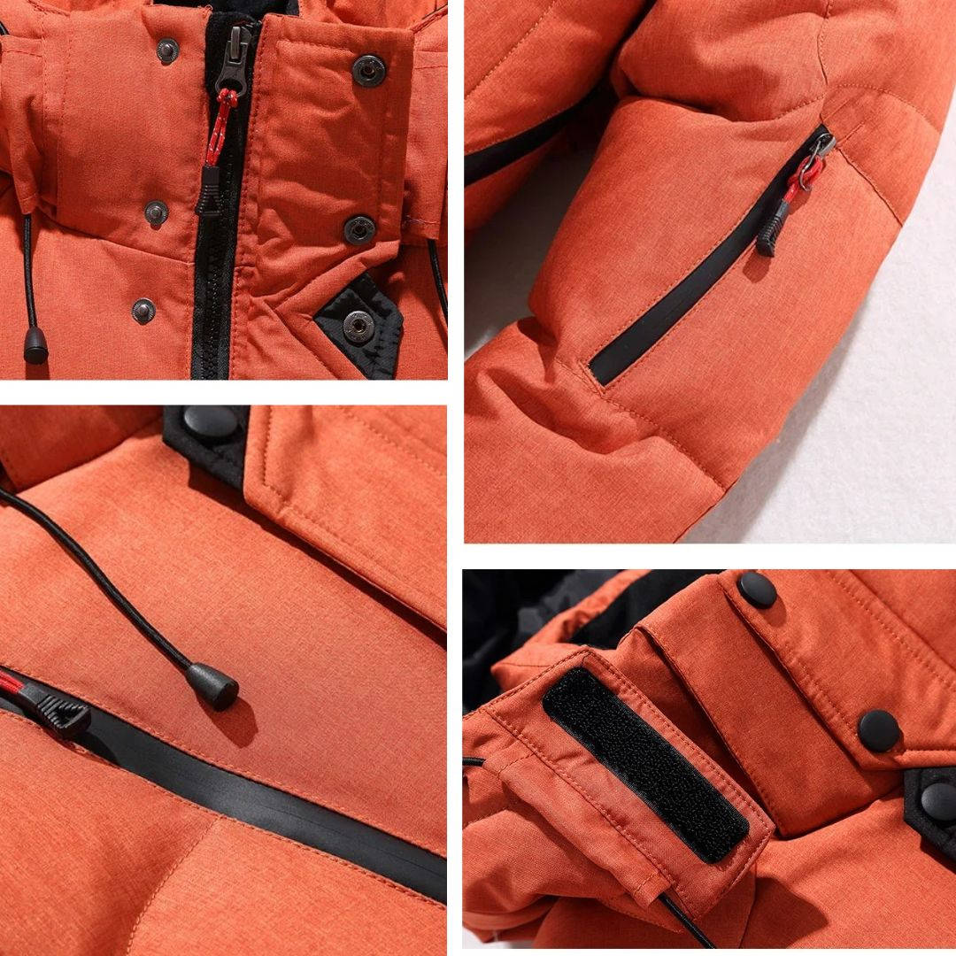 Extreme cold weather hooded parka for men | Archer -12
