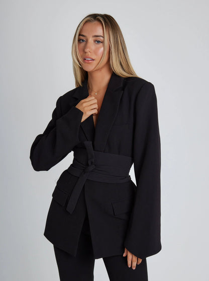 Belted blazer for women | Elodie