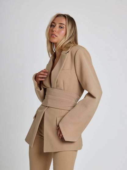 Belted blazer for women | Elodie