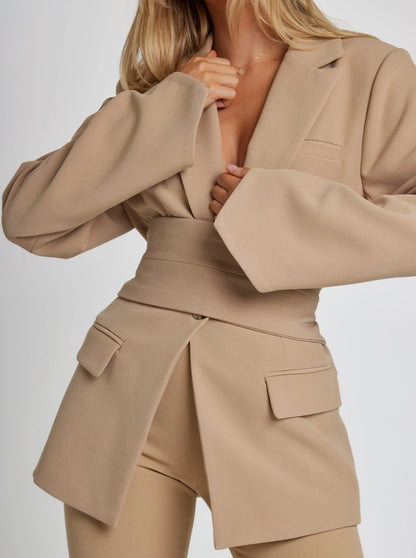 Belted blazer for women | Elodie