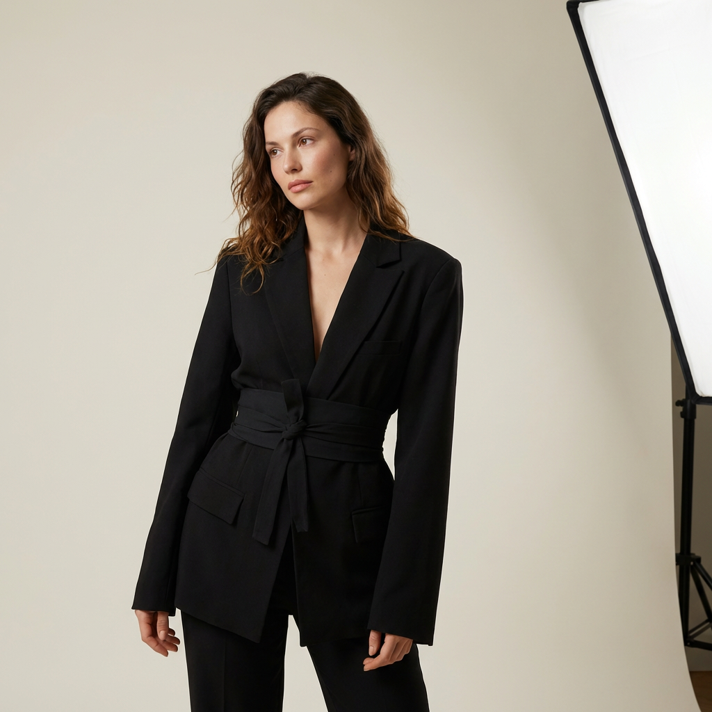 Belted blazer for women | Elodie