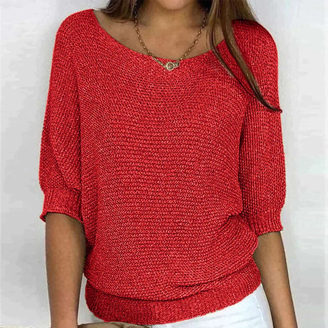 Elegant everyday knit top for women | Serene -5