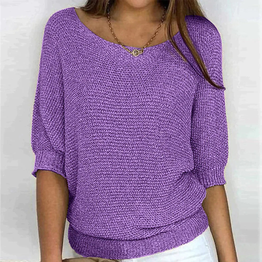 Elegant everyday knit top for women | Serene -6