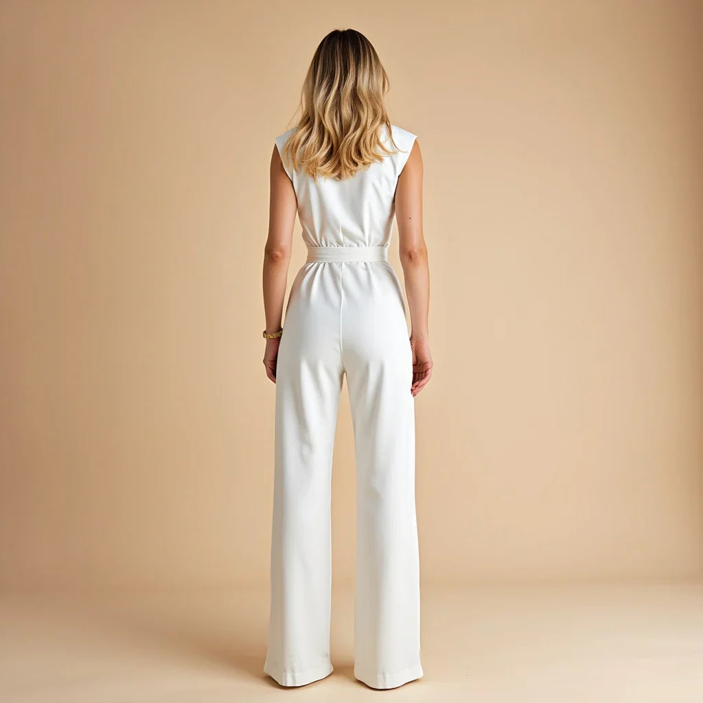 Elegant chic sleeveless everyday jumpsuit for women -4