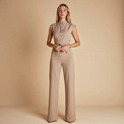 Elegant chic sleeveless everyday jumpsuit for women -1