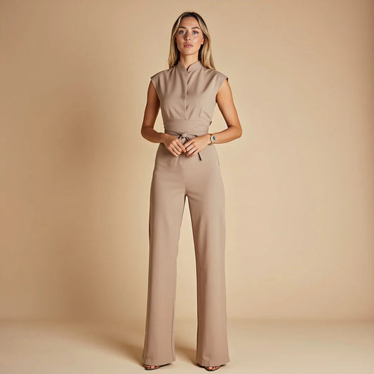 Elegant chic sleeveless everyday jumpsuit for women -1